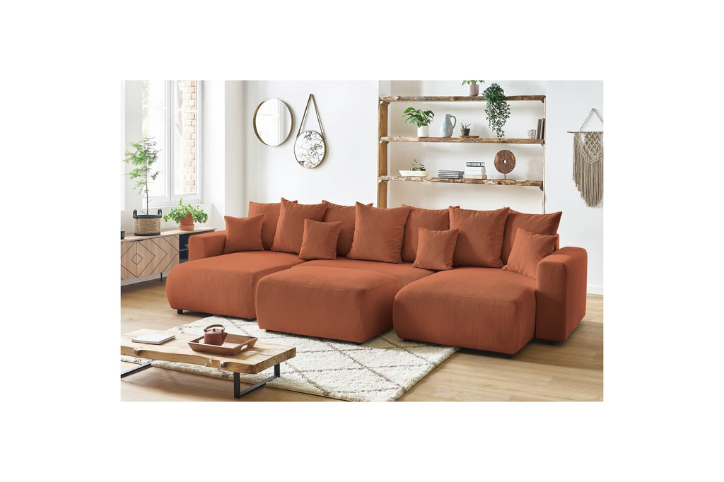 ENVY panoramic convertible sofa bed with storage in corduroy - BOBOCHIC - The Bradery