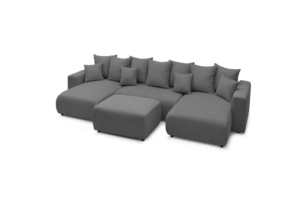 ENVY panoramic convertible sofa bed with storage in corduroy - BOBOCHIC - The Bradery