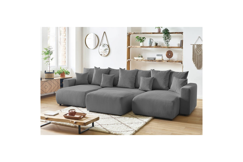 ENVY panoramic convertible sofa bed with storage in corduroy - BOBOCHIC - The Bradery