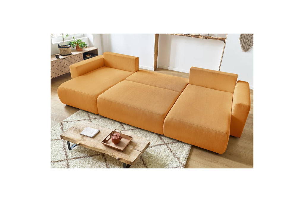 ENVY panoramic convertible sofa bed with storage in corduroy - BOBOCHIC - The Bradery