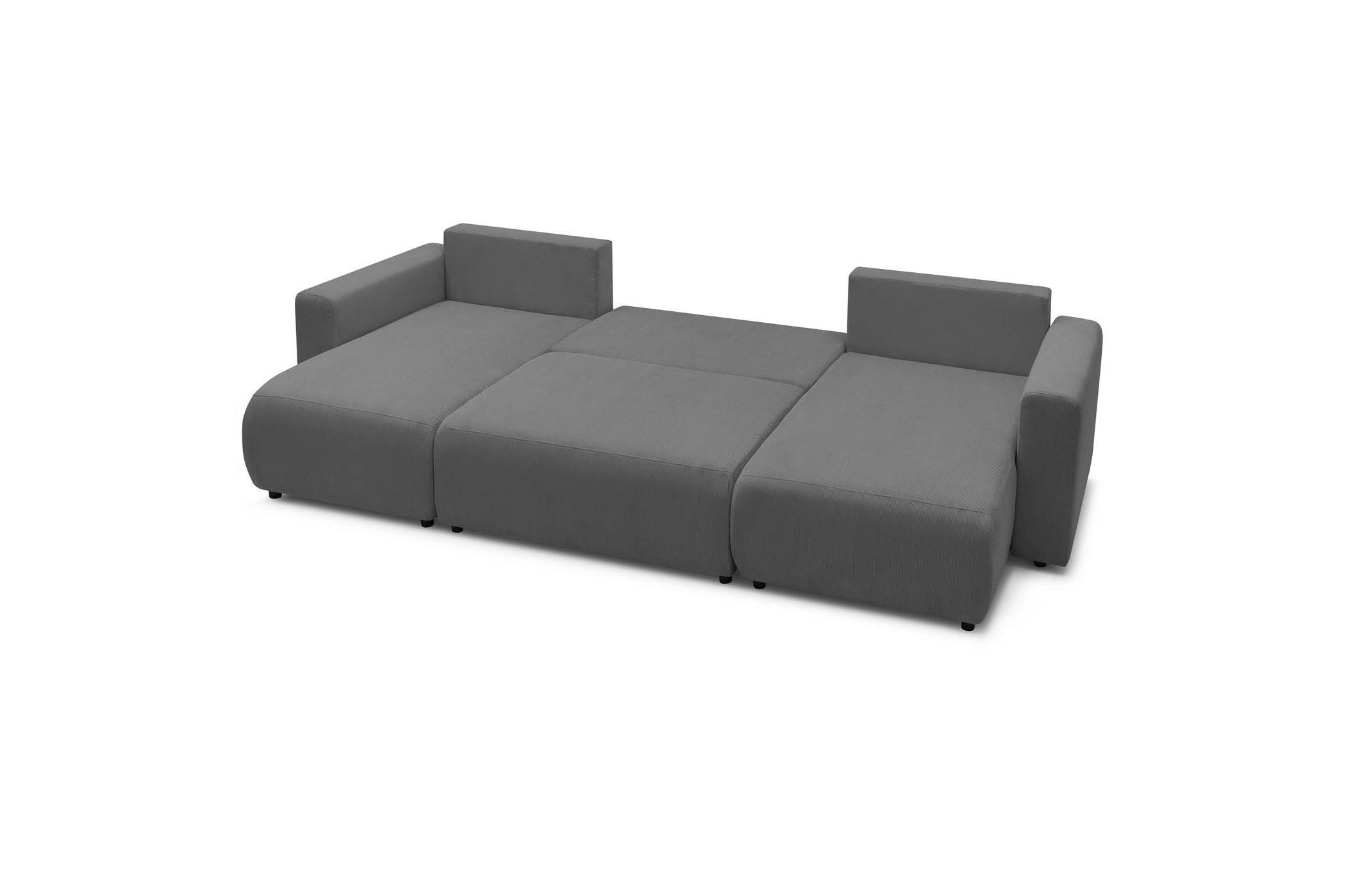 ENVY panoramic convertible sofa bed with storage in corduroy - BOBOCHIC - The Bradery