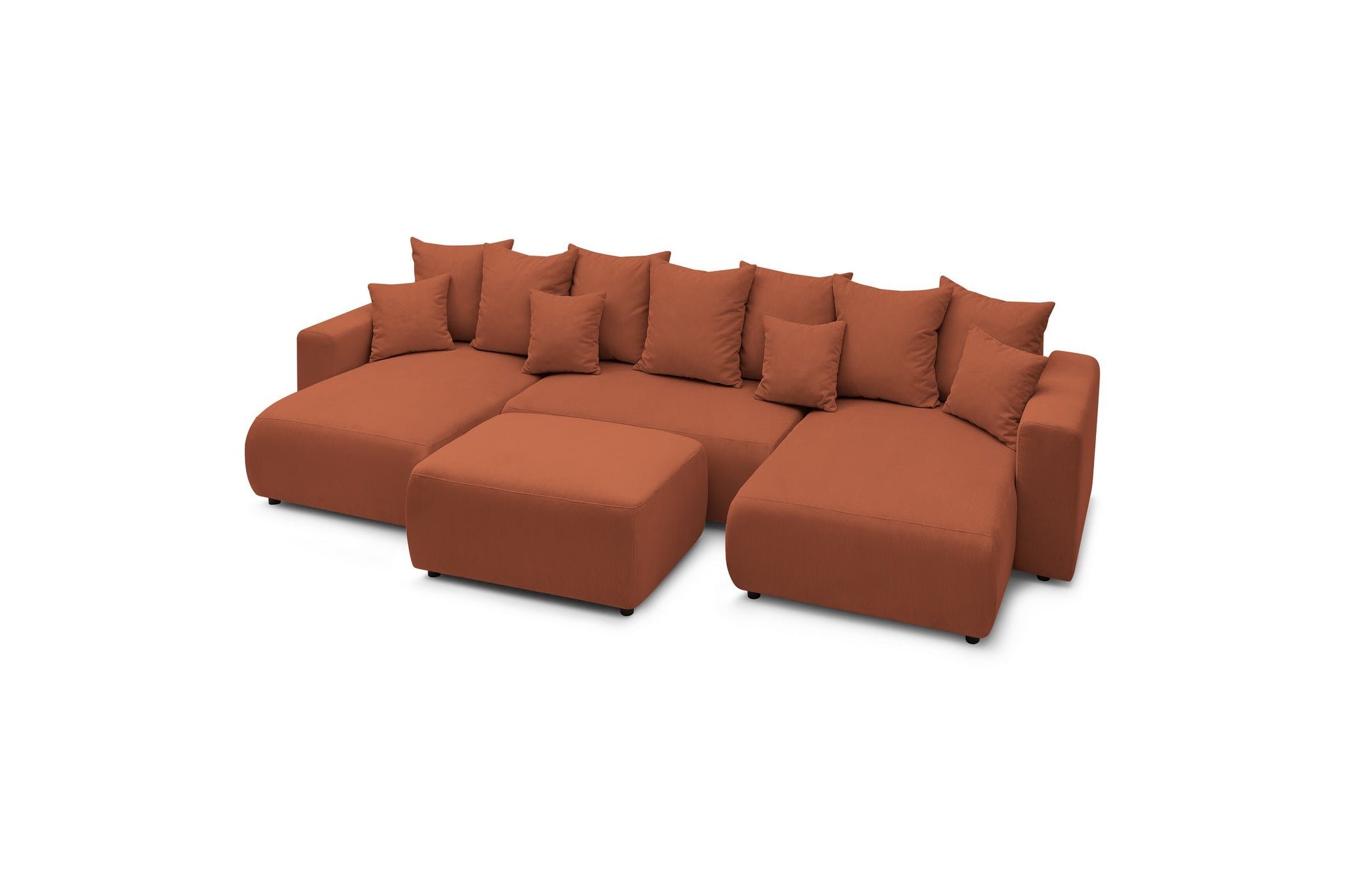ENVY panoramic convertible sofa bed with storage in corduroy - BOBOCHIC - The Bradery