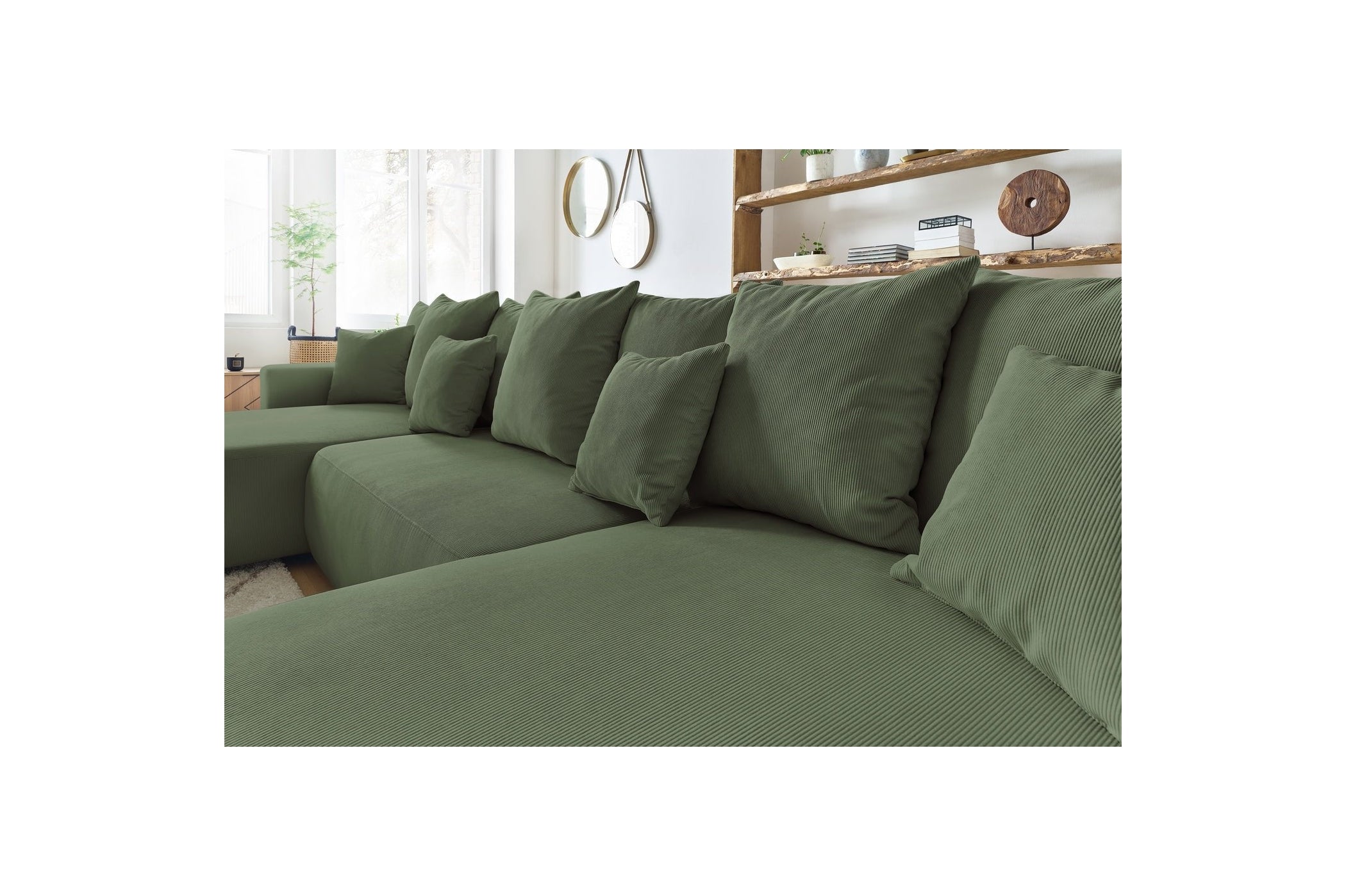 ENVY panoramic convertible sofa bed with storage in corduroy - BOBOCHIC - The Bradery