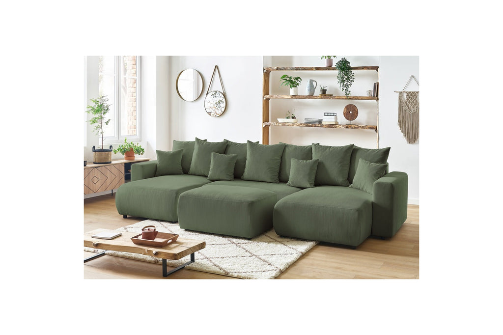 ENVY panoramic convertible sofa bed with storage in corduroy - BOBOCHIC - The Bradery