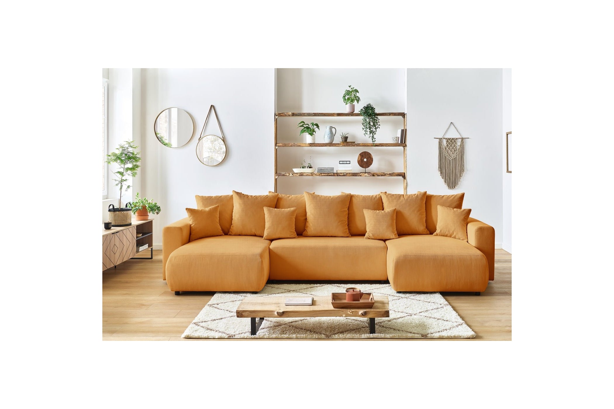 ENVY panoramic convertible sofa bed with storage in corduroy - BOBOCHIC - The Bradery