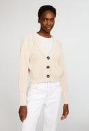 Cardigan Machine - Vanilla - Claudie Pierlot - The Bradery