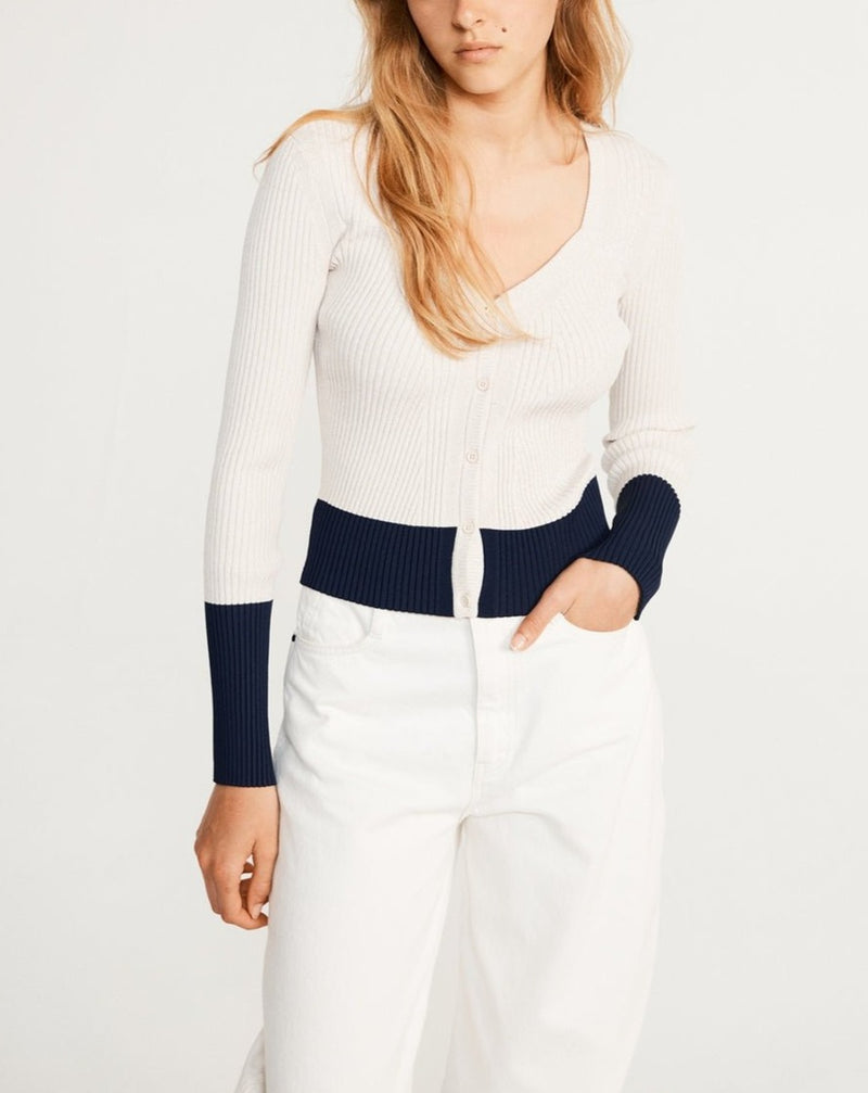 Claudie Pierlot Mister Cardigan - Bicolor - - The Bradery