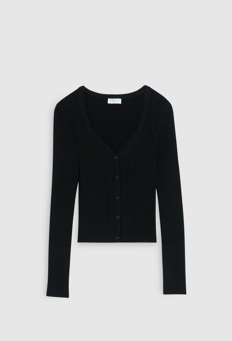 Cardigan Mister - Noir - Claudie Pierlot - The Bradery