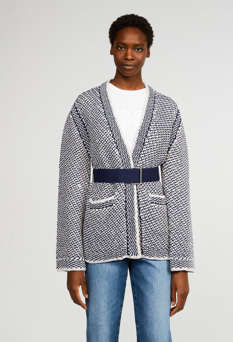 Cardigan Monumentale - Bicolore - Claudie Pierlot - The Bradery