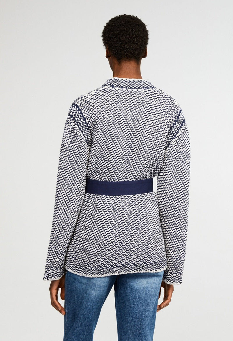 Claudie Pierlot Cardigan Monumentale - Bicolor - - The Bradery