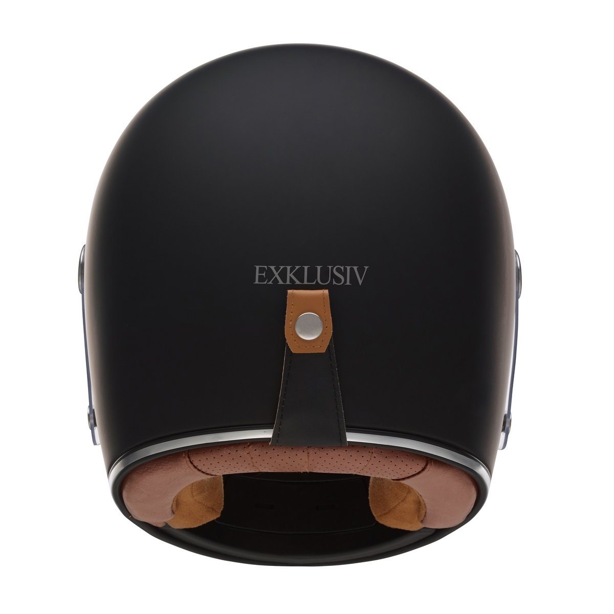 Matt Black Duke Full-Face Helmet - Exklusiv - The Bradery