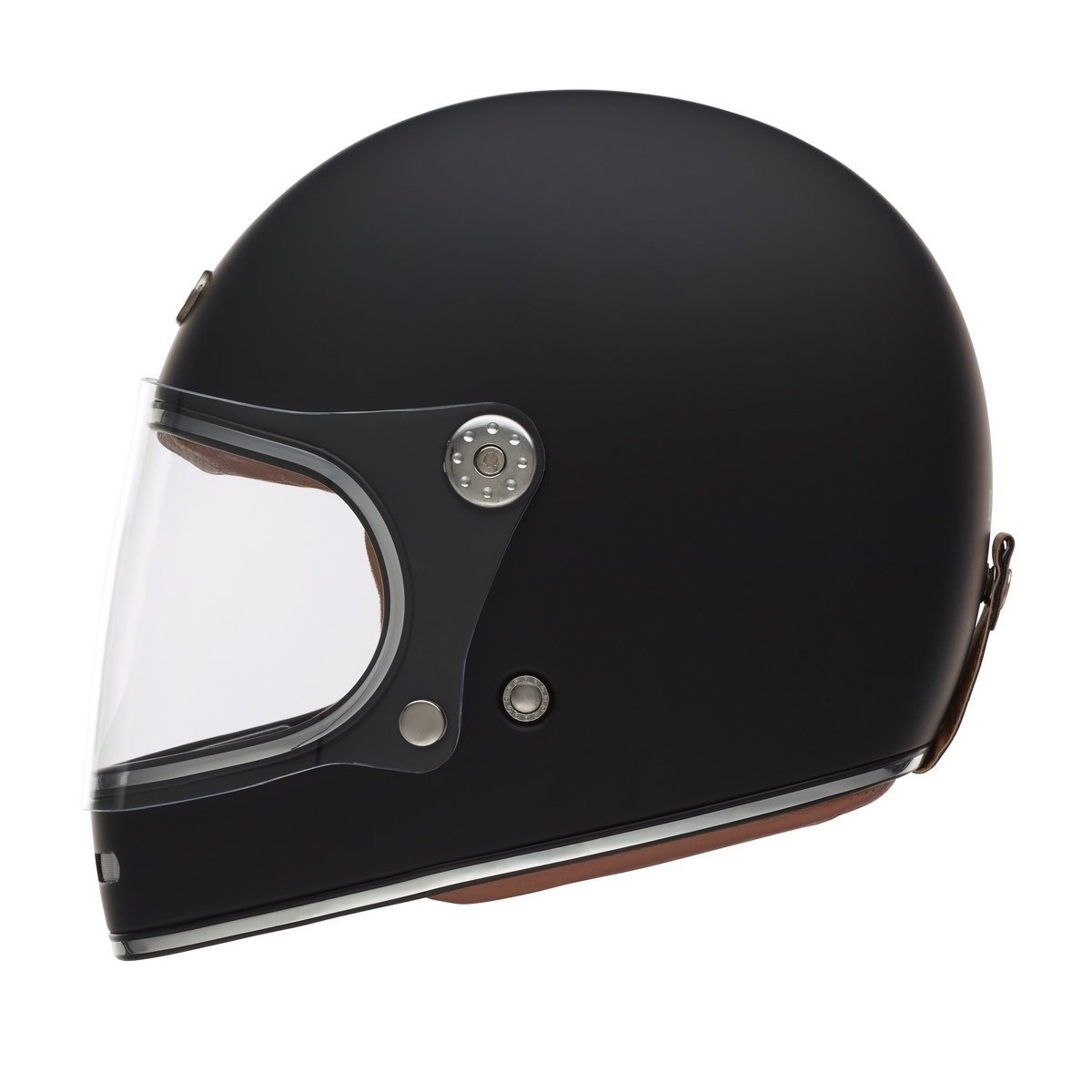 Matt Black Duke Full-Face Helmet - Exklusiv - The Bradery