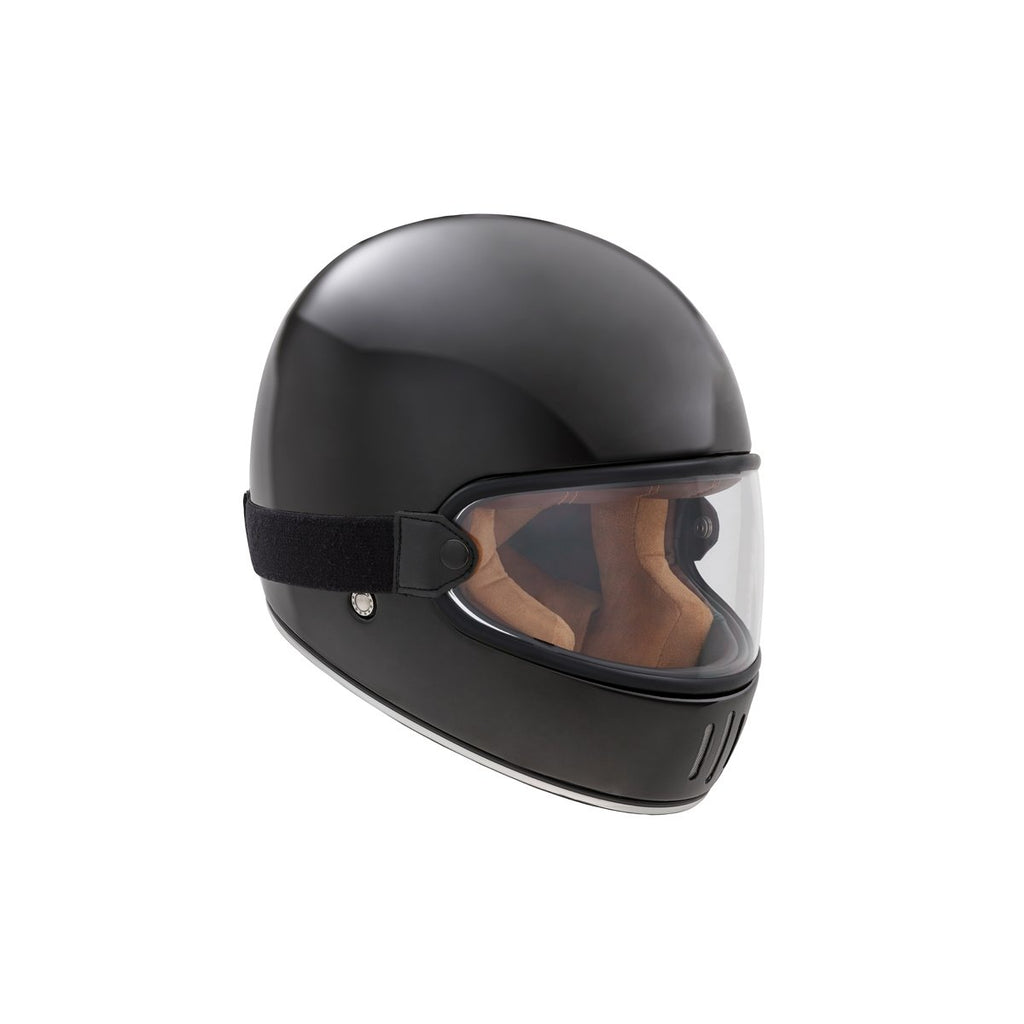 Glossy Black Rage Full-Face Helmet - Exklusiv - The Bradery