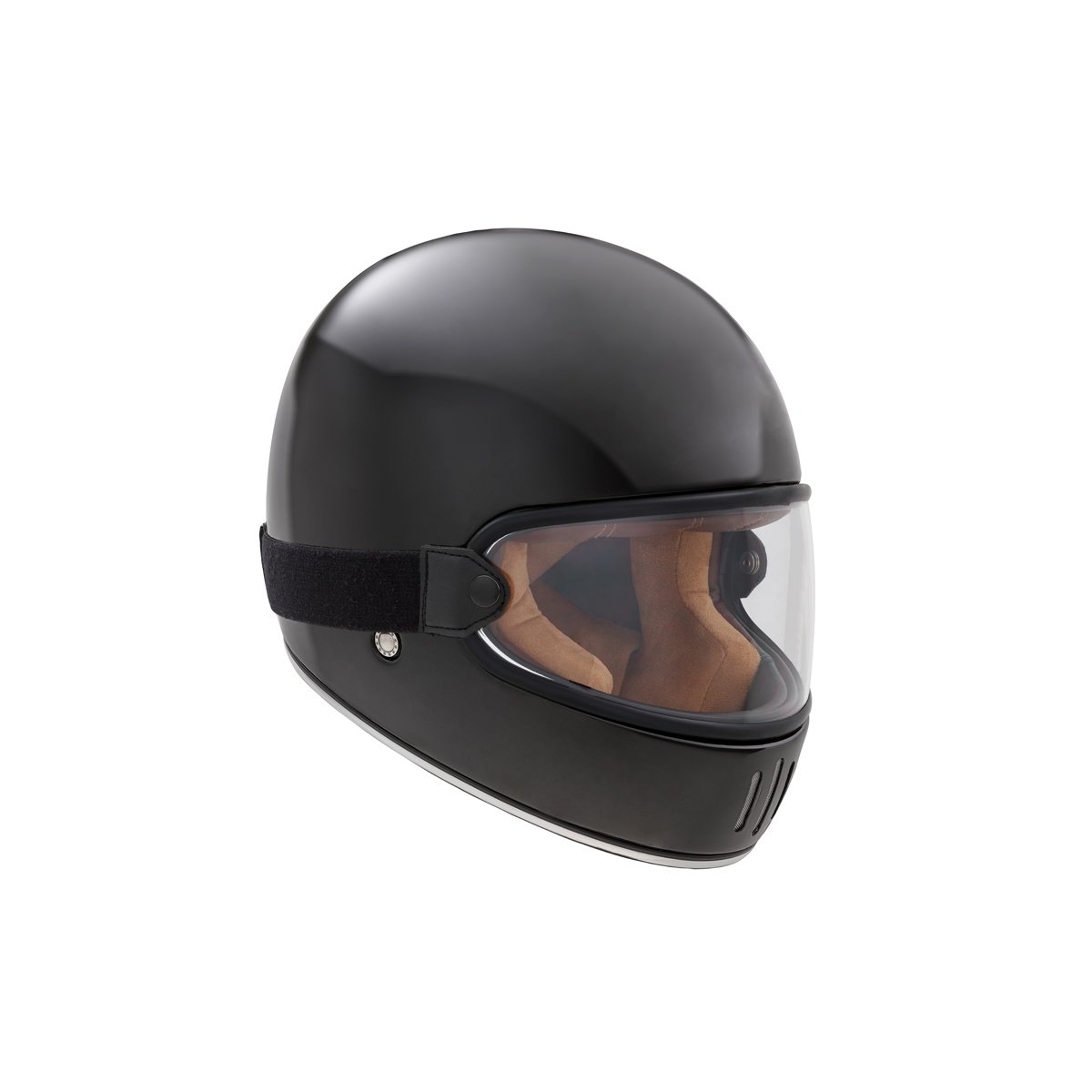 Glossy Black Rage Full-Face Helmet - Exklusiv - The Bradery