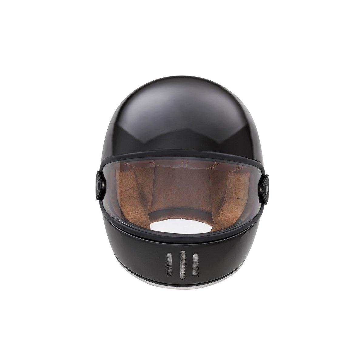 Glossy Black Rage Full-Face Helmet - Exklusiv - The Bradery