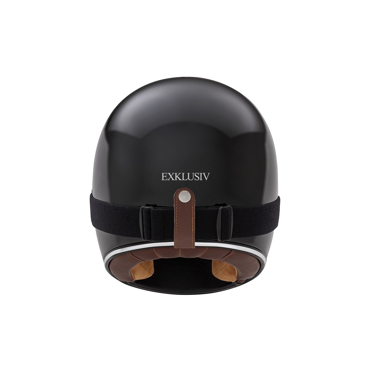 Glossy Black Rage Full-Face Helmet - Exklusiv - The Bradery