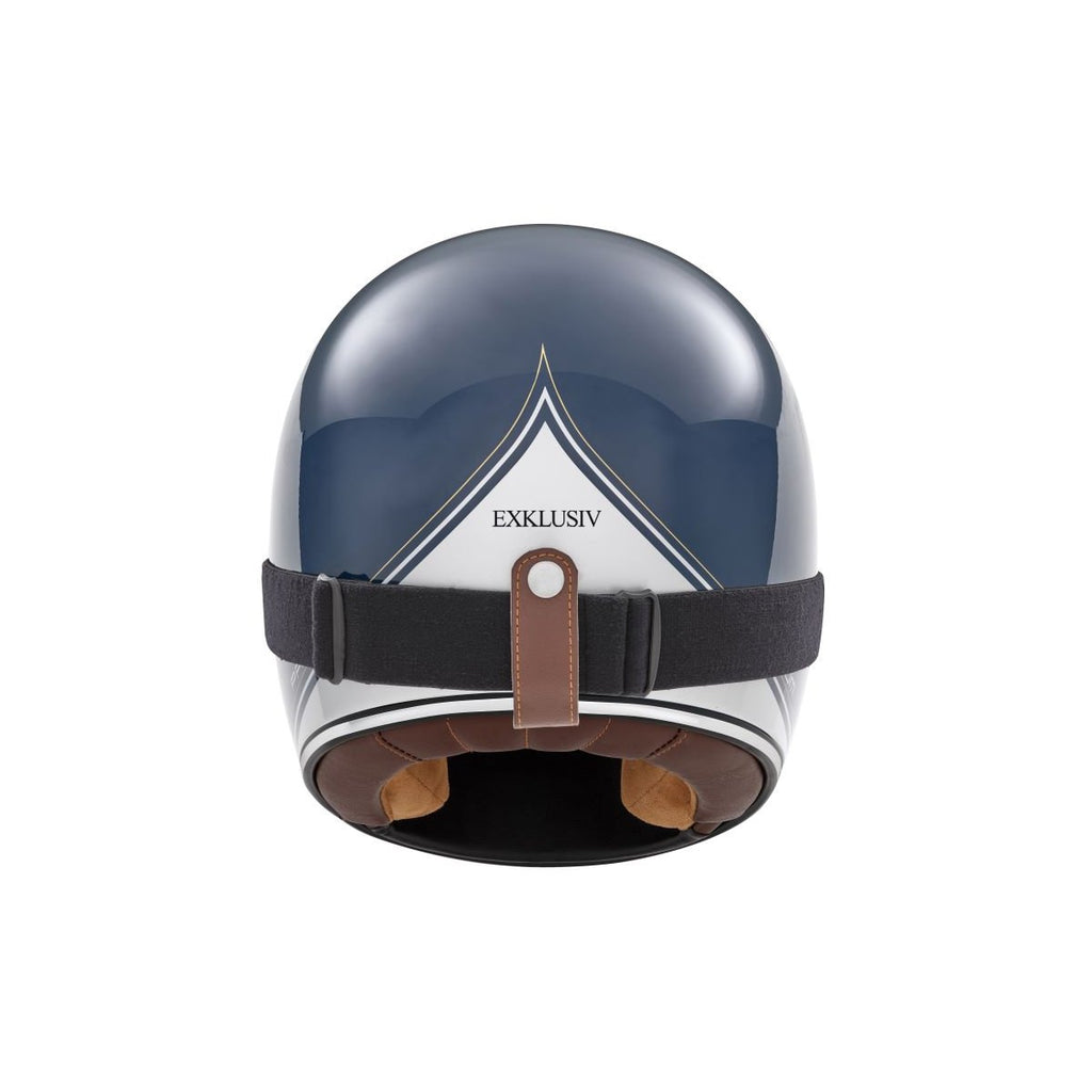 Glossy Blue Silver Rage Spitfire Full-Face Helmet - Exklusiv - The Bradery