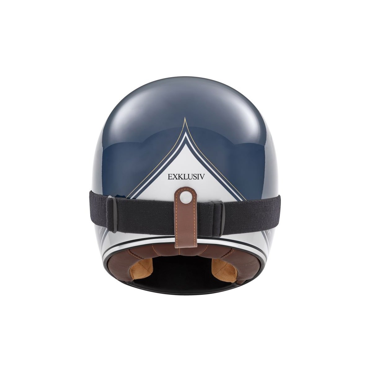 Glossy Blue Silver Rage Spitfire Full-Face Helmet - Exklusiv - The Bradery