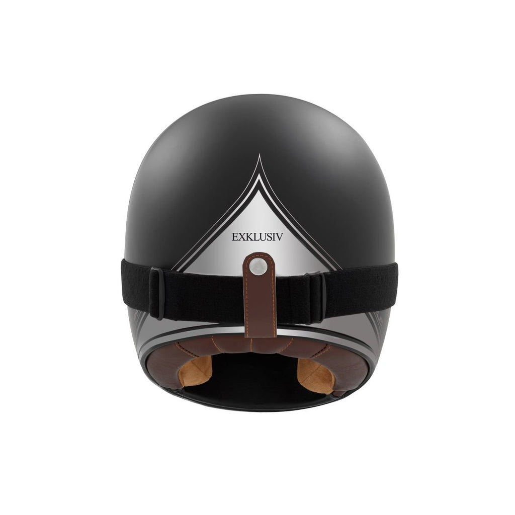 Matt Black Silver Rage Spitfire Full-Face Helmet - Exklusiv - The Bradery