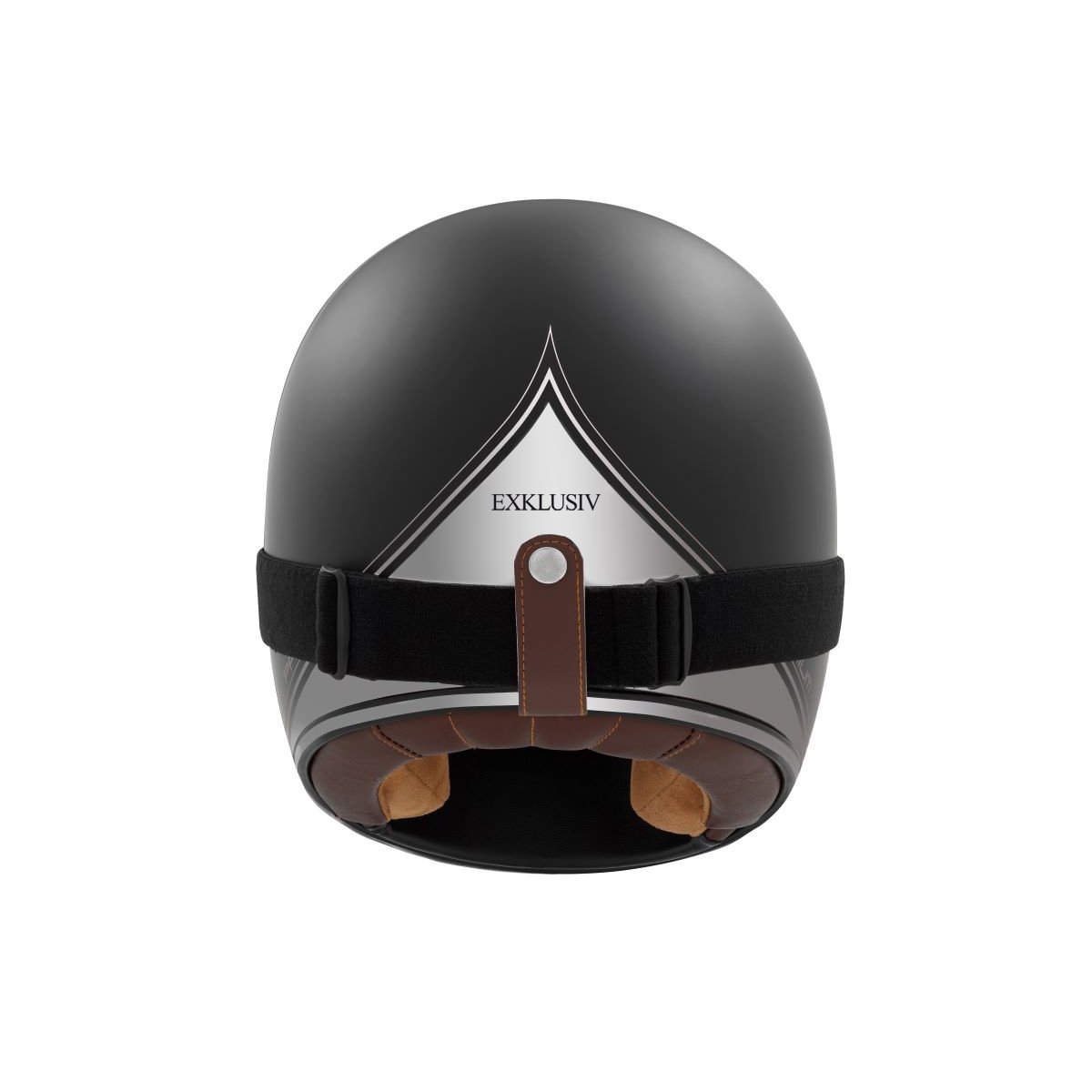 Matt Black Silver Rage Spitfire Full-Face Helmet - Exklusiv - The Bradery