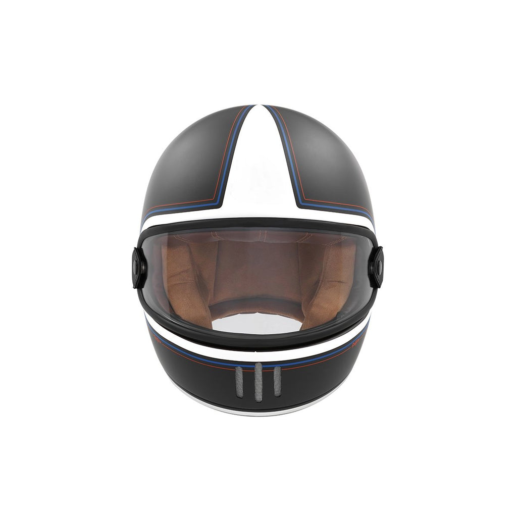 Matt Black Blue White Red Rage Spitfire Full-Face Helmet - Exklusiv - The Bradery