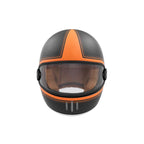 Matt Black Orange Rage Spitfire Full-Face Helmet - Exklusiv - The Bradery