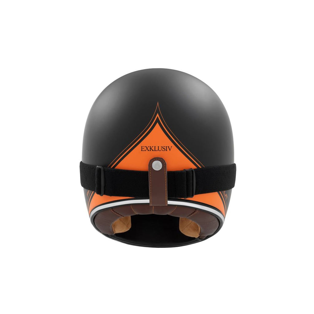 Matt Black Orange Rage Spitfire Full-Face Helmet - Exklusiv - The Bradery