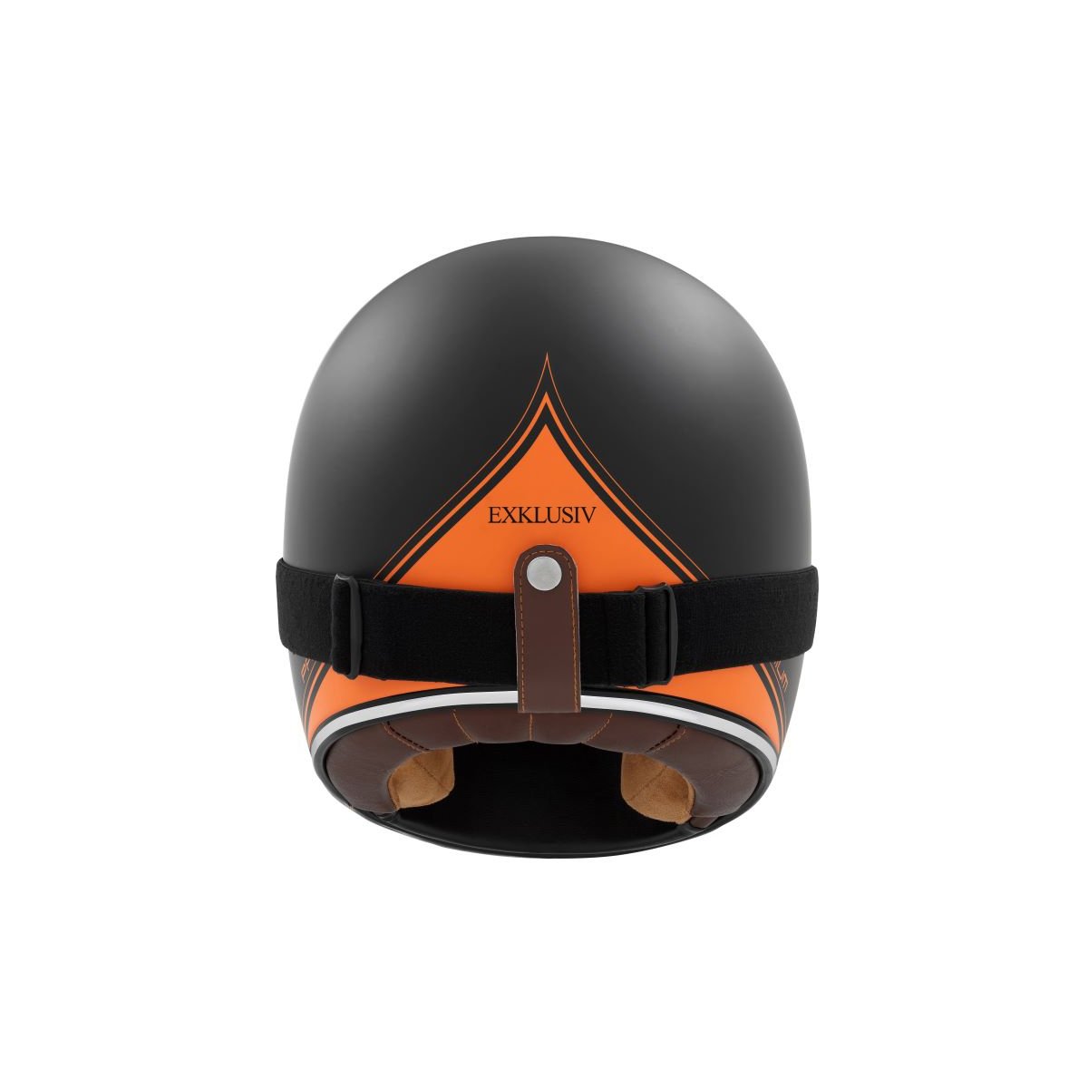 Matt Black Orange Rage Spitfire Full-Face Helmet - Exklusiv - The Bradery