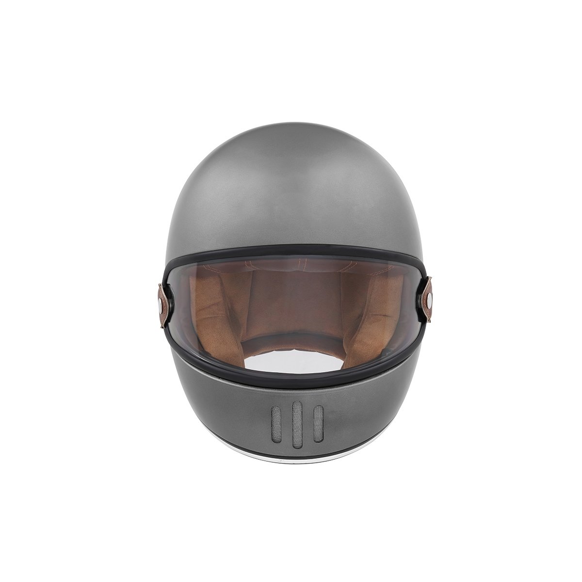 Matt Titanium Rage Full-Face Helmet - Exklusiv - The Bradery