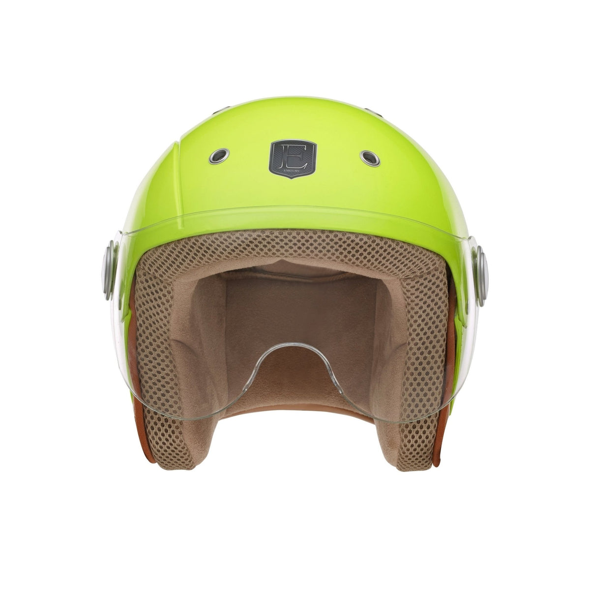 Smart Children's Fluorescent Yellow Open-Face Helmet - Exklusiv - The Bradery