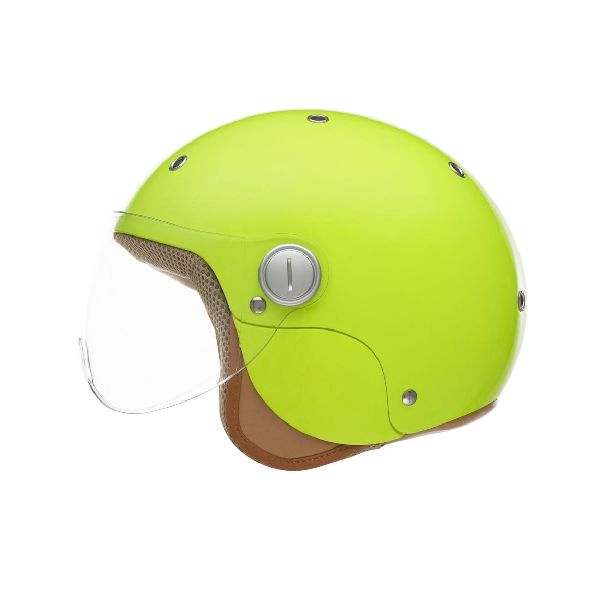 Smart Children's Fluorescent Yellow Open-Face Helmet - Exklusiv - The Bradery
