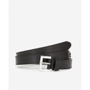 Ceinture Cuir Taille Basse Noire À Chaîne - Femme - The Kooples - The Bradery