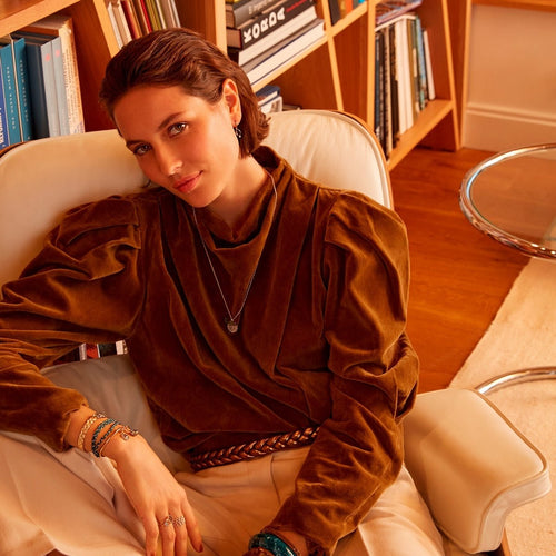 Cinturón de ante con estampado Diana - Mordore - FEEKA - The Bradery