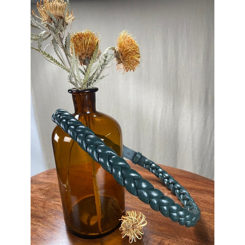 Cinturón de ante con estampado Diana - Negro - FEEKA - The Bradery