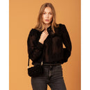 Cinturón de ante con estampado Diana - Negro - FEEKA - The Bradery