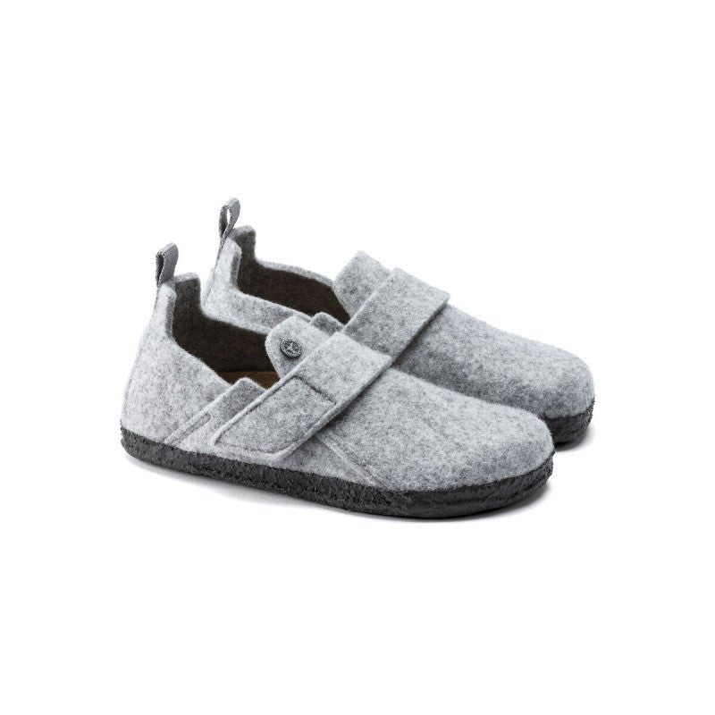 Zapatilla infantil de fieltro de lana Zermatt - Gris - Niño - Birkenstock - The Bradery