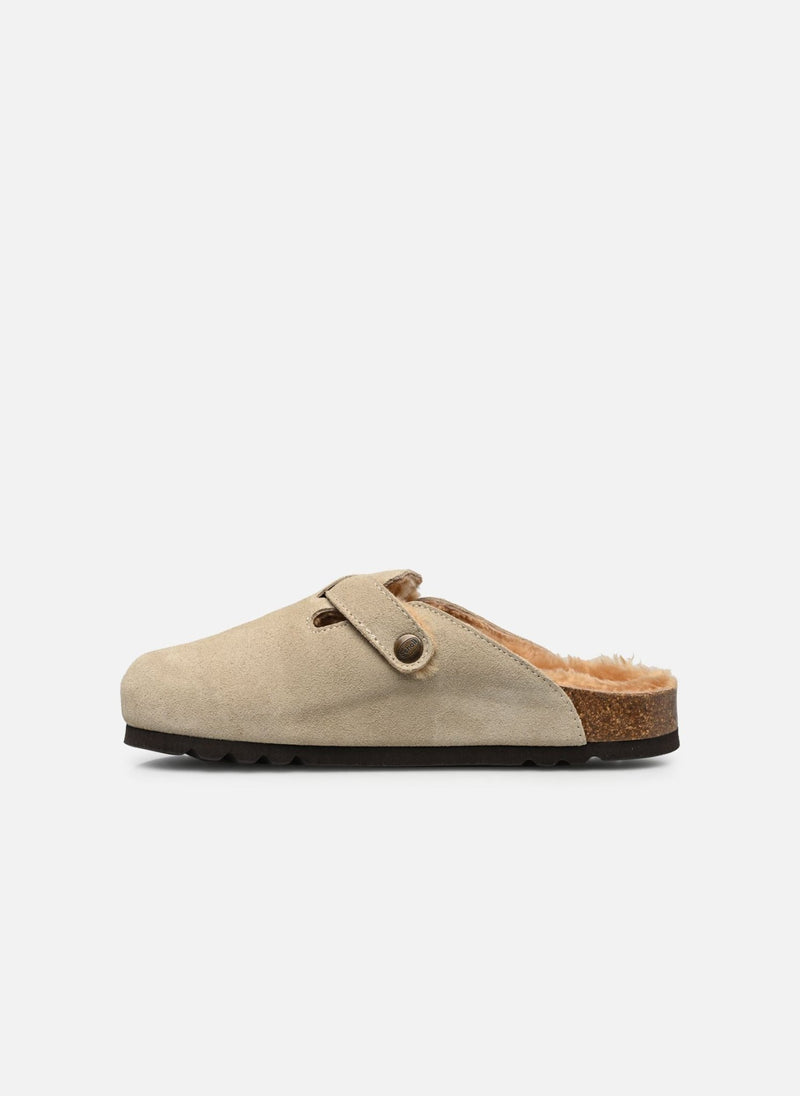 Chaussons Fourrés - Beige - Femme - Scholl - The Bradery