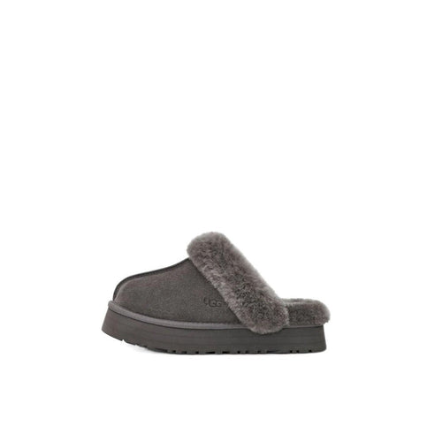 Chaussons Mules Ugg Disquette - Charcoal - Femme - UGG - The Bradery