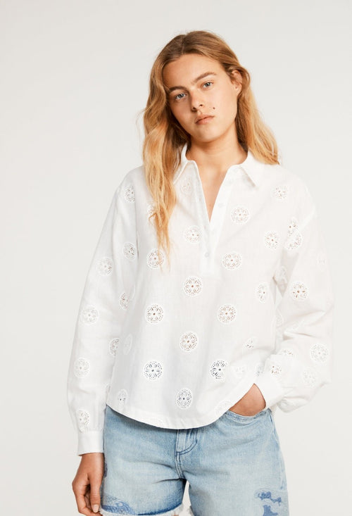 Bastilles shirt - Ecru - Claudie Pierlot - The Bradery