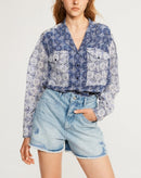 Claudie Pierlot Camisa Cachou - Print Fonce - - The Bradery