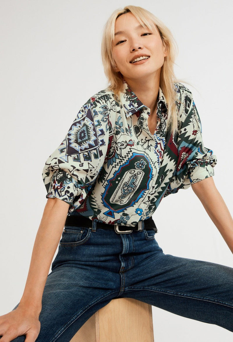 Bis Gift Shirt - Print Clair - Claudie Pierlot - The Bradery