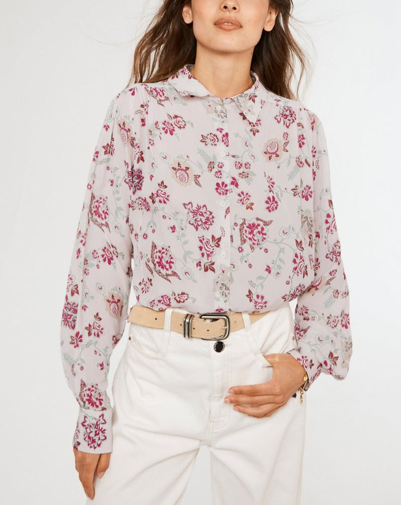 Claudie Pierlot Regalo Camisa - Print Clair - - The Bradery