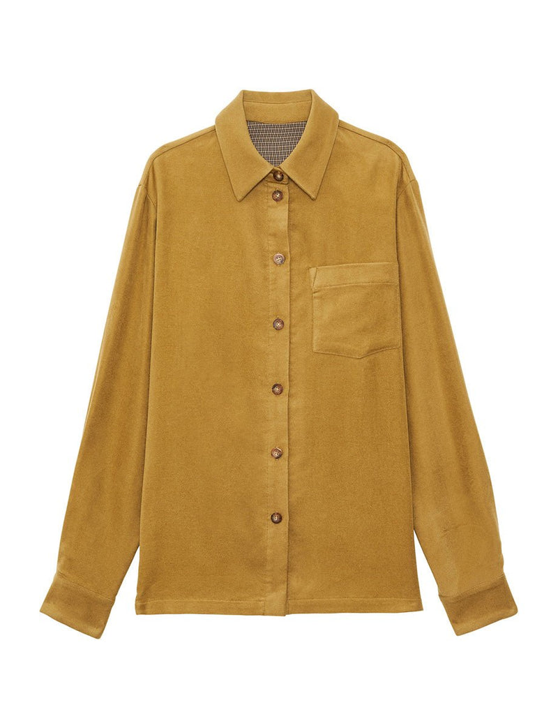 Cassia Shirt - Khaki - Ines De La Fressange - The Bradery