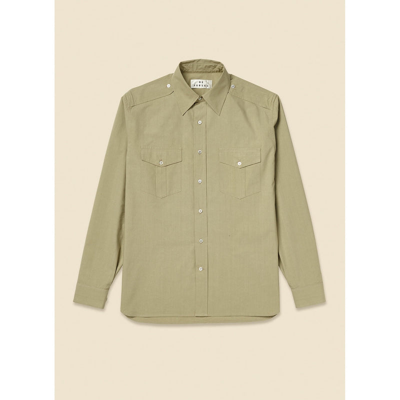 Camisa cuello francés - Verde salvia CHEMISE CASUAL De Fursac