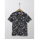 Chemise En Popeline Légère - Marine Imprimé - Garcon CHEMISES Cyrillus