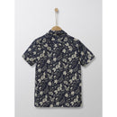 Chemise En Popeline Légère - Marine Imprimé - Garcon CHEMISES Cyrillus