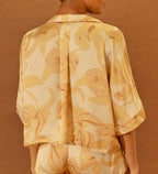 Camisa Miel - Flores Nacaradas