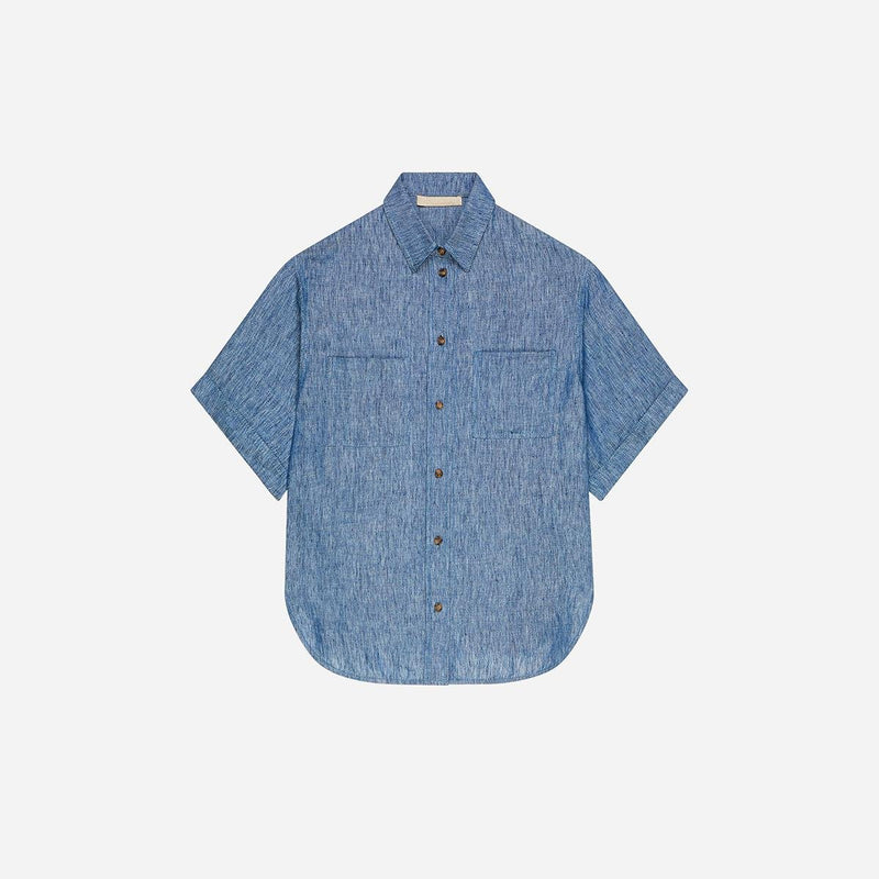 Chemise Victoire - Bleu - Vanessa_Bruno - The Bradery