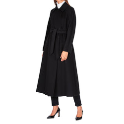 The Bradery - Manteau Max Mara Studio Cielo Wool - Noir - Femme