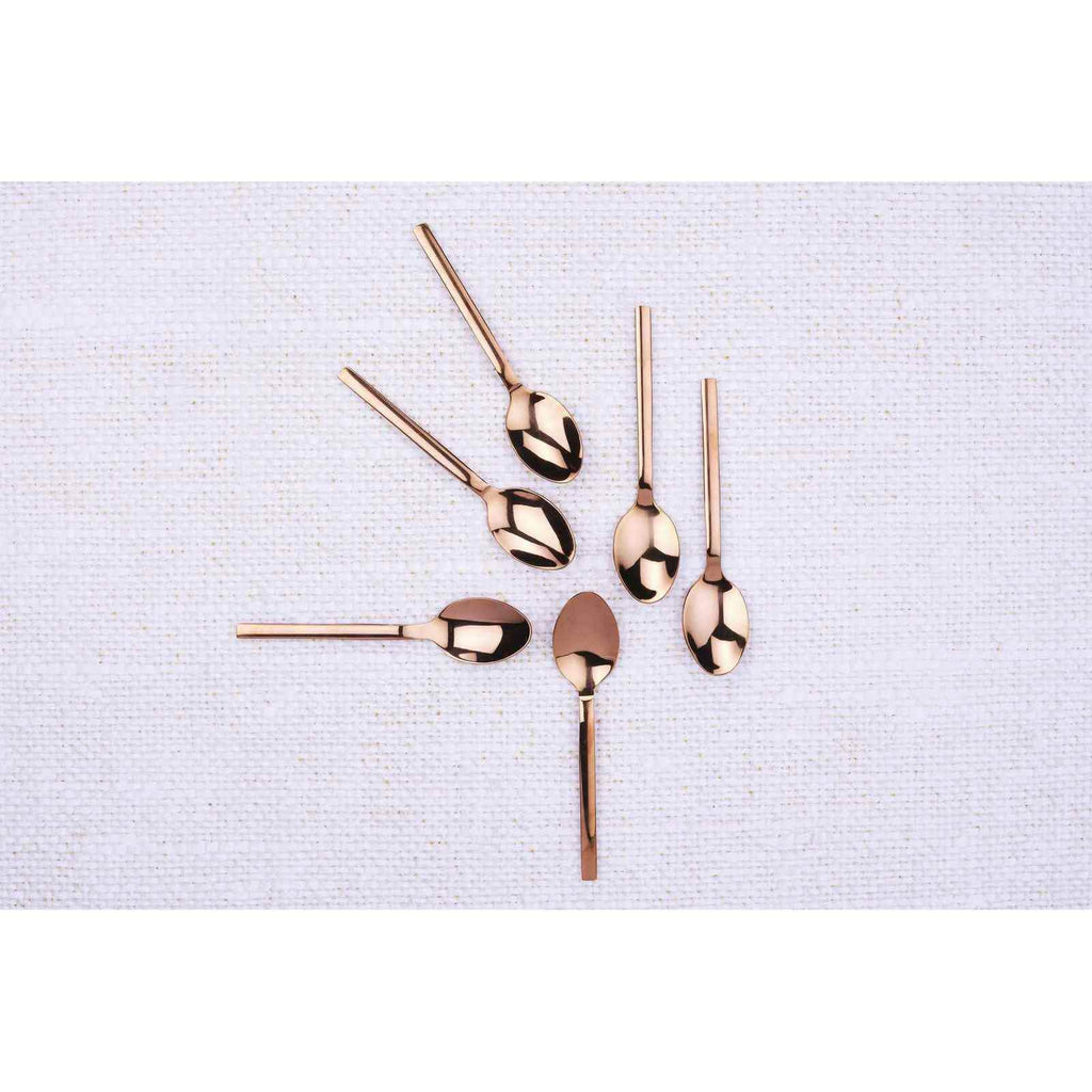 Set of 6 Emund Teaspoons - Copper - Björn - The Bradery